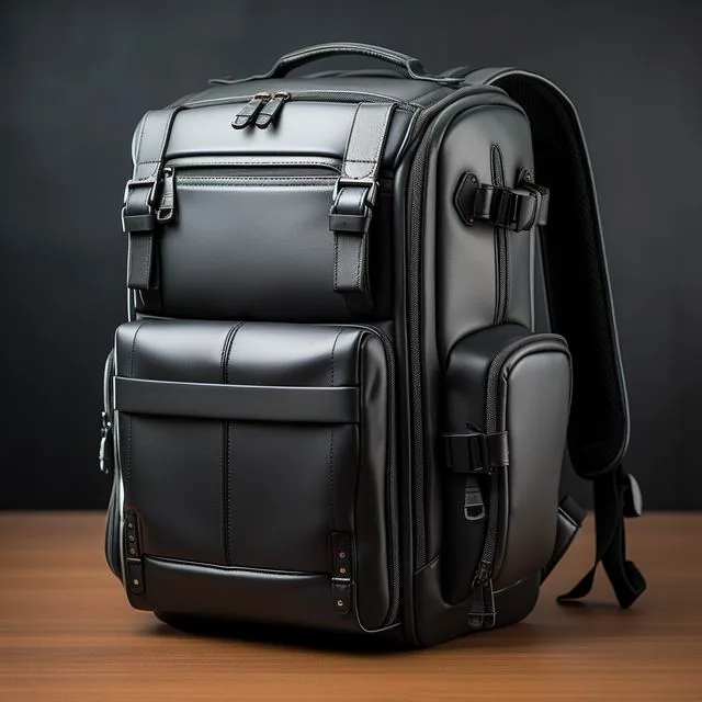 Vegan Leather Backpack Materials: PU, PVC, Piñatex - view 3